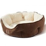 Asvin Small Dog Bed & Cat Bed, Round Cushion Pet Beds